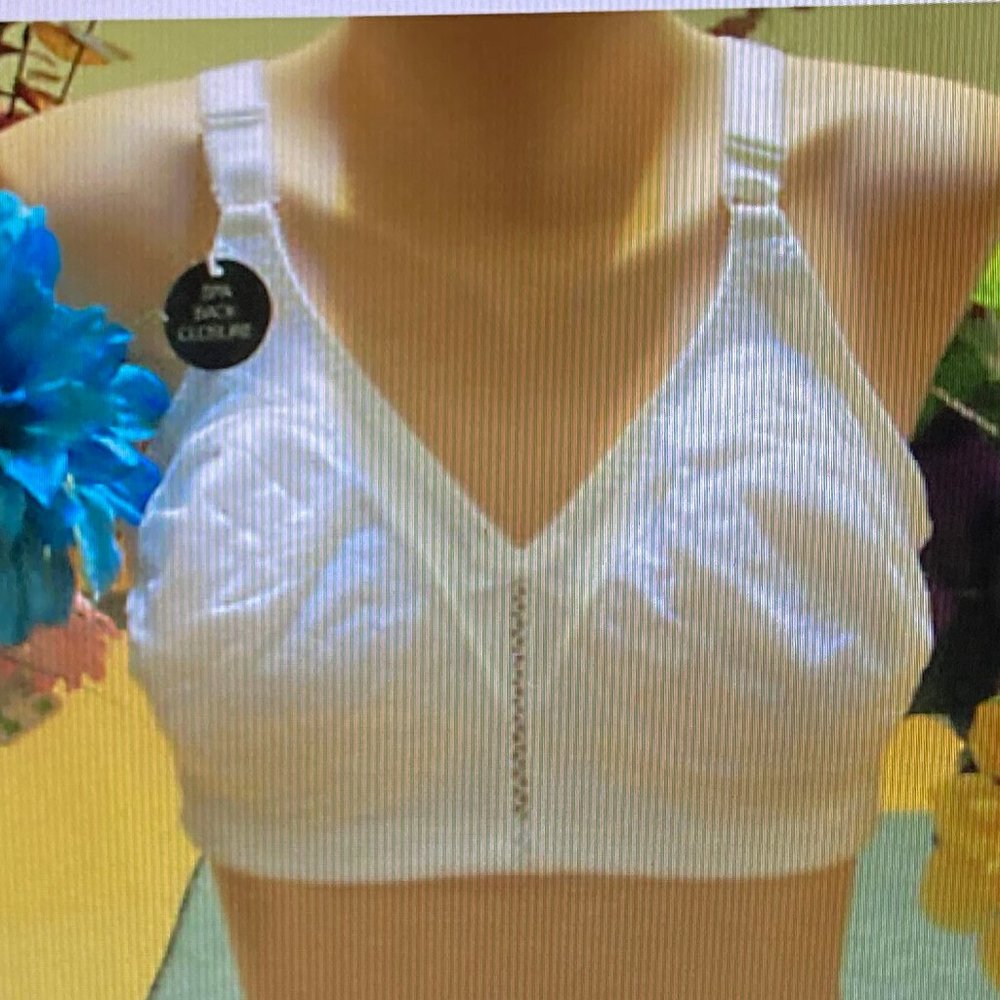 Bali 38C White Double Support Spa Closure WF Bra